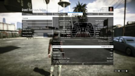 GTA Online: How to Change the Sprint Controls 2