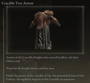 Elden Ring: 전체 갑옷 세트 - 도가니 나무 세트 - 도가니 나무 갑옷