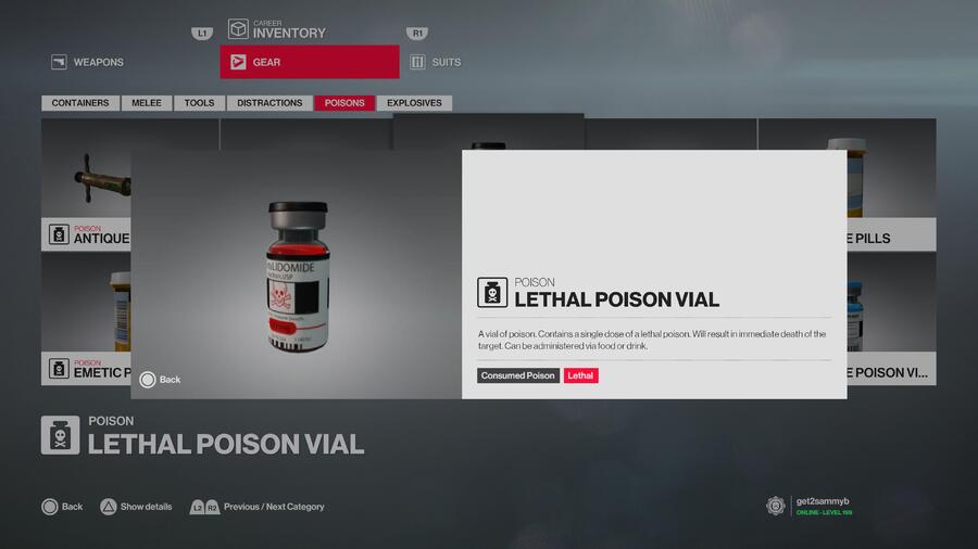 Lethal Poison Vial Hitman 3 Best Items, Gear, and Equipment