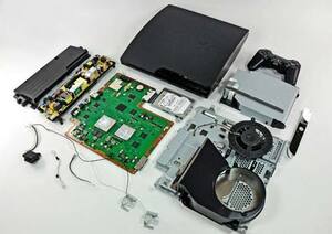 This Is What The Insides Of The PS3 Slim Looks Like.