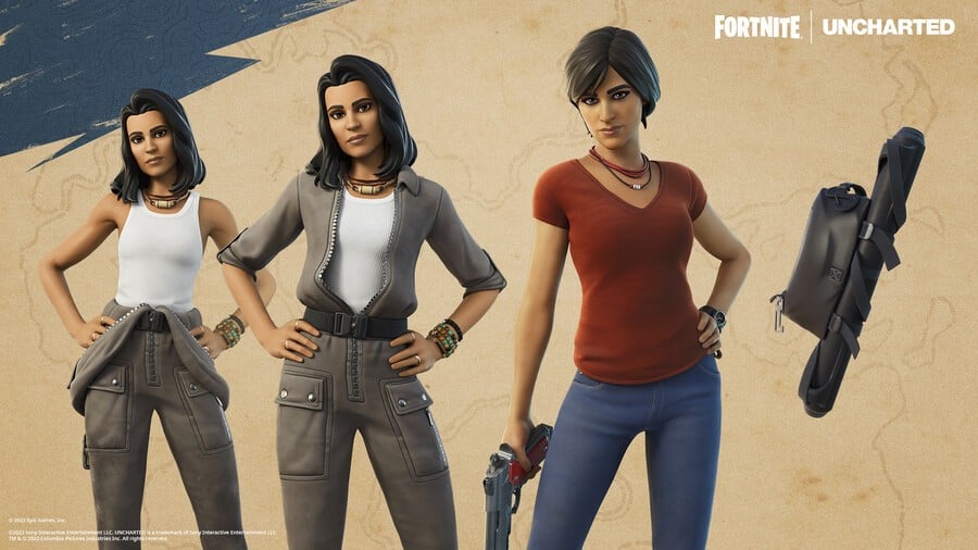 Uncharted X Fortnite PS5 PlayStation 5 PS4 3