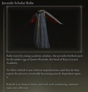 Elden Ring: All Partial Armour Sets - Juvenile Scholar Set - Juvenile Scholar Robe