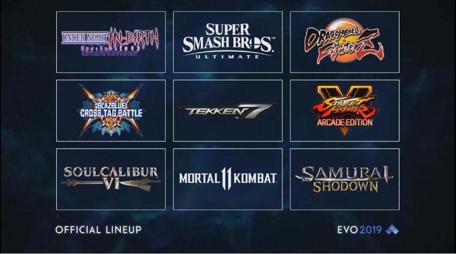 Evo 2019 All Games Schedule