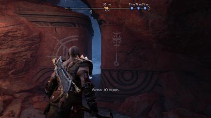 Freya keeps saying “Look over there!” Near the jungle entrance gate. Does  anyone know what she's talking about? : r/GodofWar