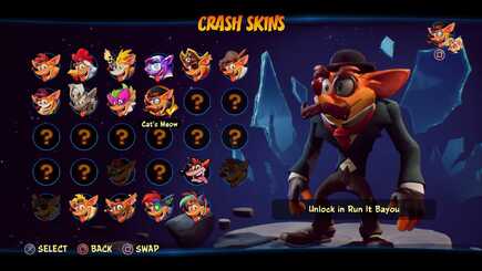 Crash Bandicoot 4 It's About Time Skins Guide