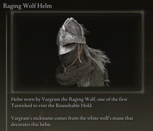Elden Ring: 모든 풀 아머 세트 - Raging Wolf 세트 - Raging Wolf Helm