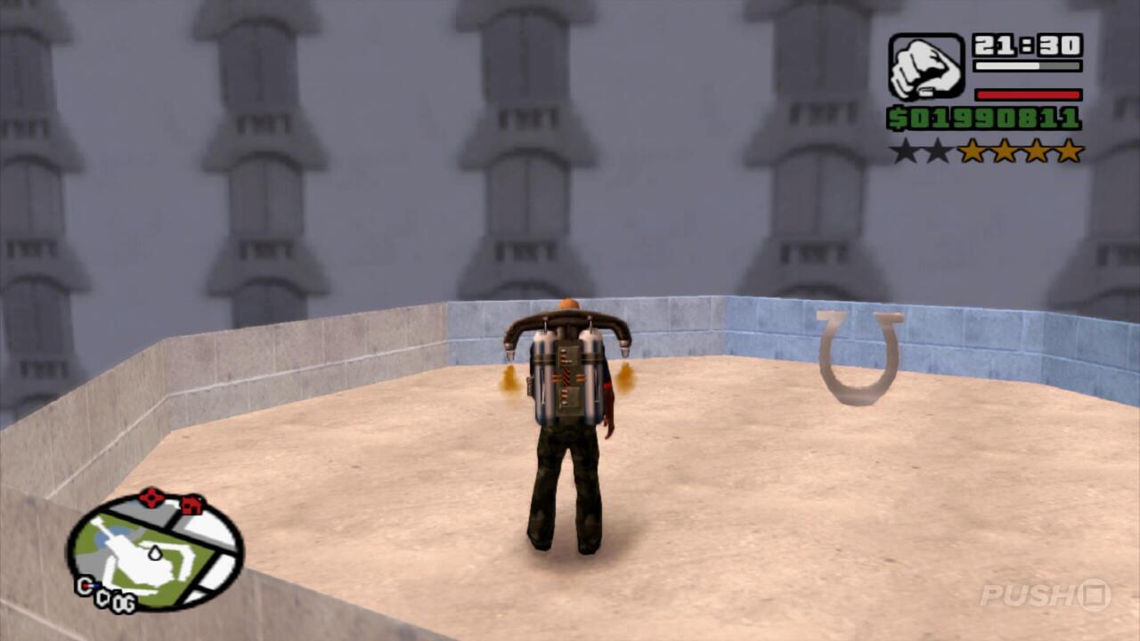 What places can GTA San Andreas players can use the jetpack to reach?