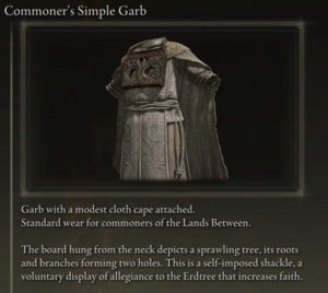 Elden Ring: All Individual Armour Pieces - Commoner's Simple Garb