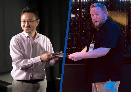 Former Sony Suits Recreate Infamous PS4 Game Sharing Skit, Only without the Disc