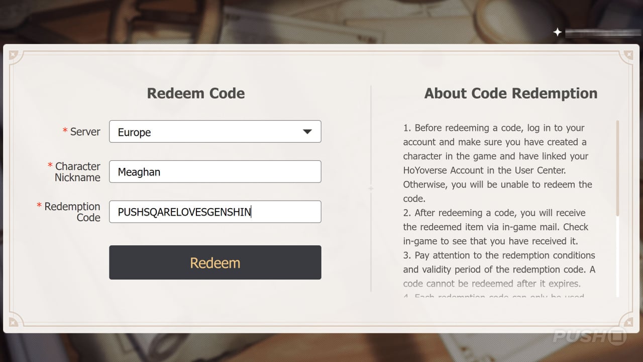 Genshin Impact redeem codes (December 2023) – How to redeem codes