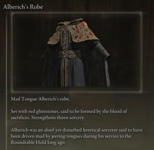Elden Ring: All Full Armor 세트 - Alberich 세트 - Alberich's Robe