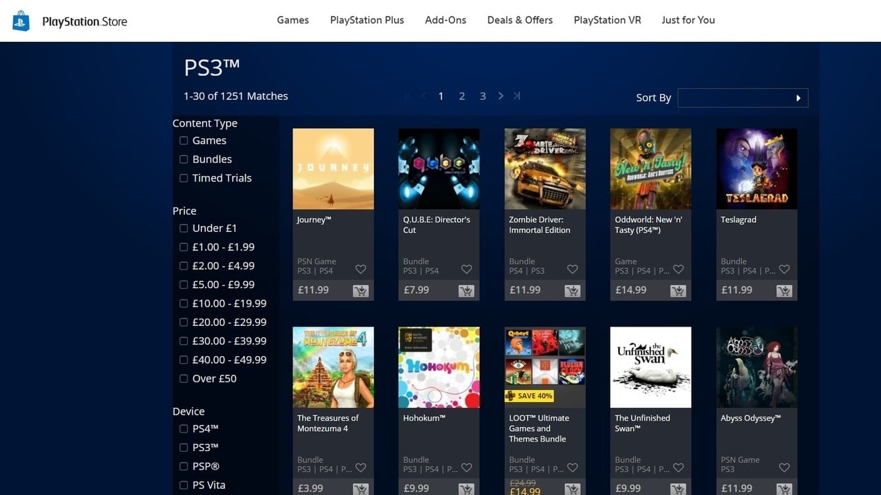 Sony Locks the Door on Legacy Web-Based PS Store