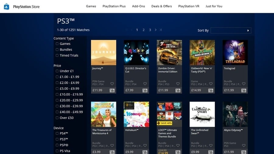 Как выглядит playstation store