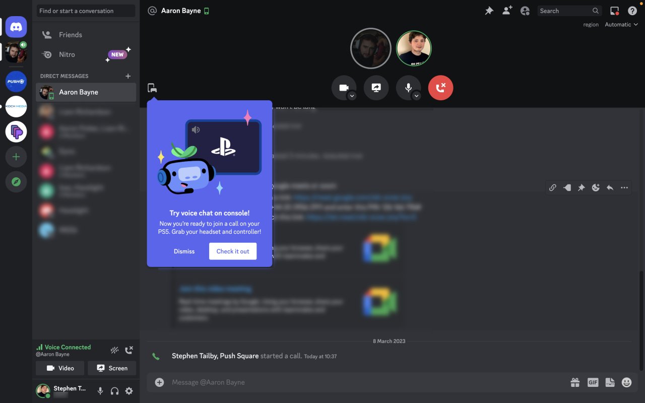 You can now use Discord for voice calls on PS5