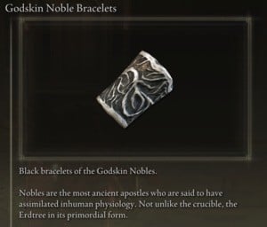 Elden Ring: 모든 풀 아머 세트 - 갓스킨 노블 세트 - 갓스킨 노블 팔찌