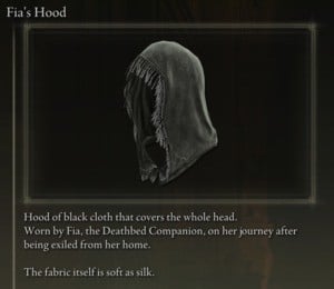 Elden Ring: All Partial Armour Sets - Fia's Set - Fia's Hood