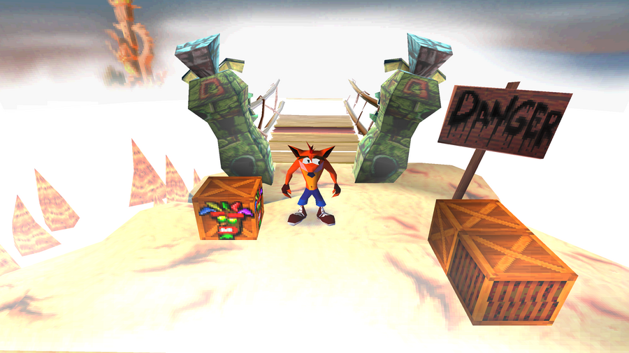 In Crash Bandicoot, which level comes first: Road to Nowhere or The High Road?