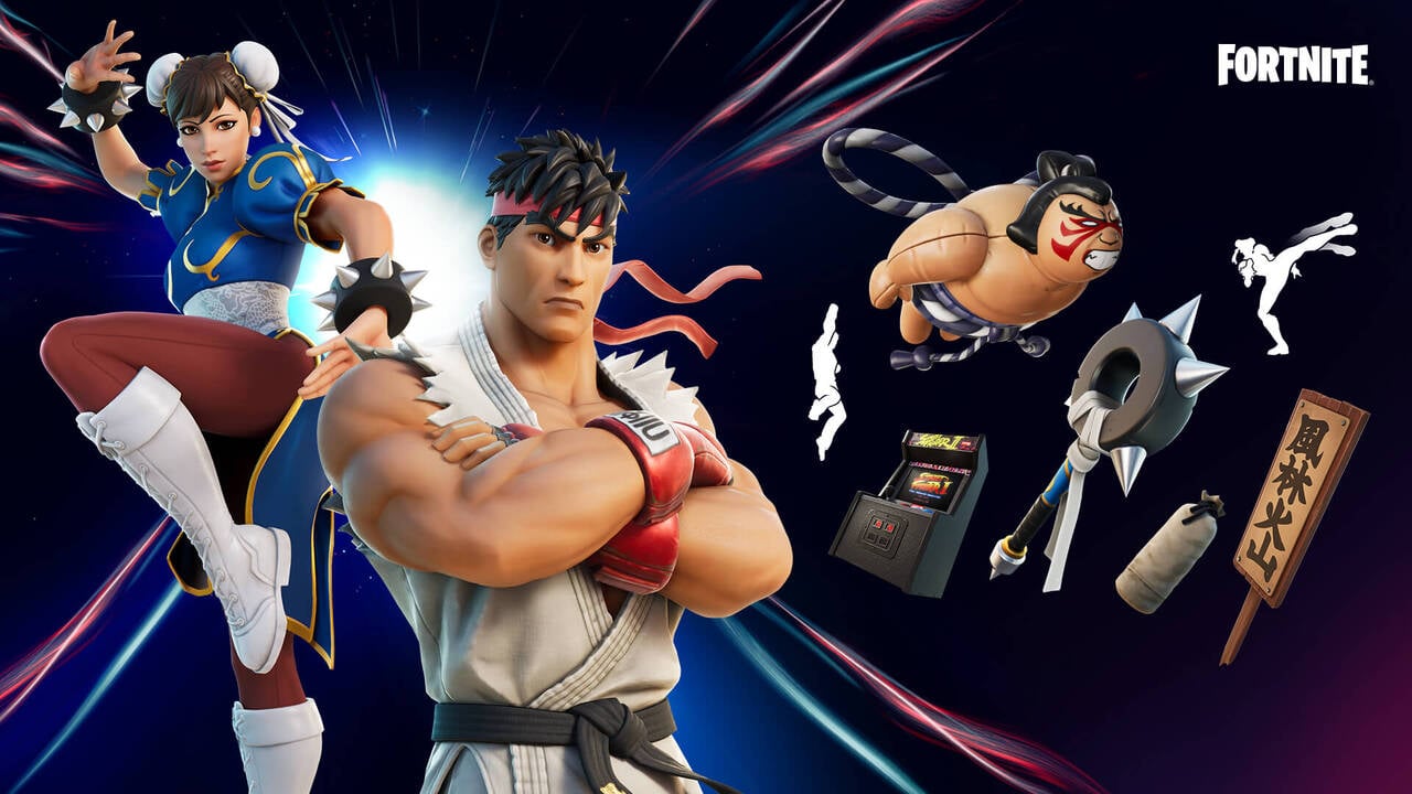 Street Fighter Faves Ryu, Chun-Li Floss Their Way to Fortnite | Push Square