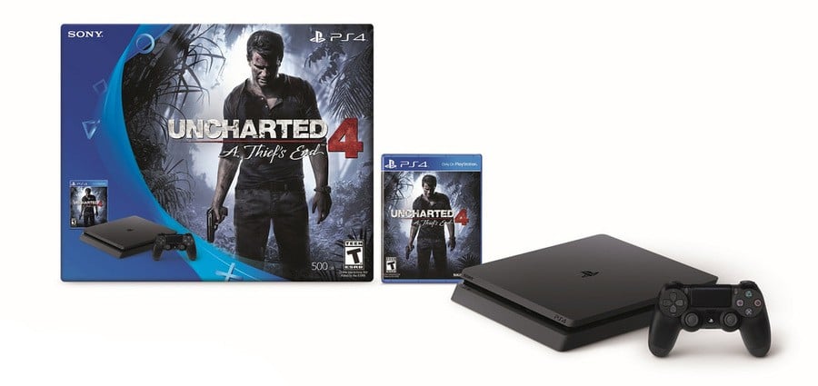 PS4 Slim Uncharted 4 A Thief's End Hardware Bundle 1