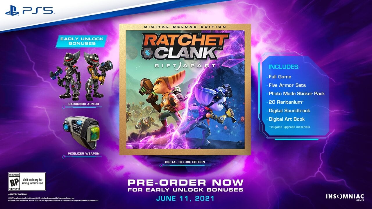You can upgrade to Ratchet & Clank: Rift Apart’s Digital Deluxe Edition from the menu
