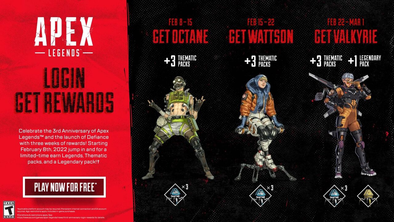 indvirkning marmor Incubus Apex Legends Is Giving Away Heroes for Free Through February on PS4 | Push  Square