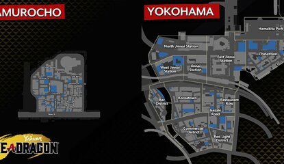 Yakuza: Like a Dragon's Yokohama Map Is Bloody Huge