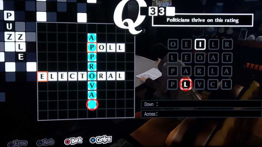 Persona 5 Royal: All Crossword Answers