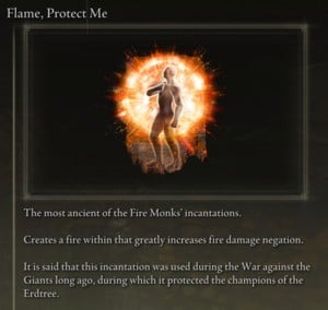 Elden Ring: Support Incantations - Flame, Protect Me