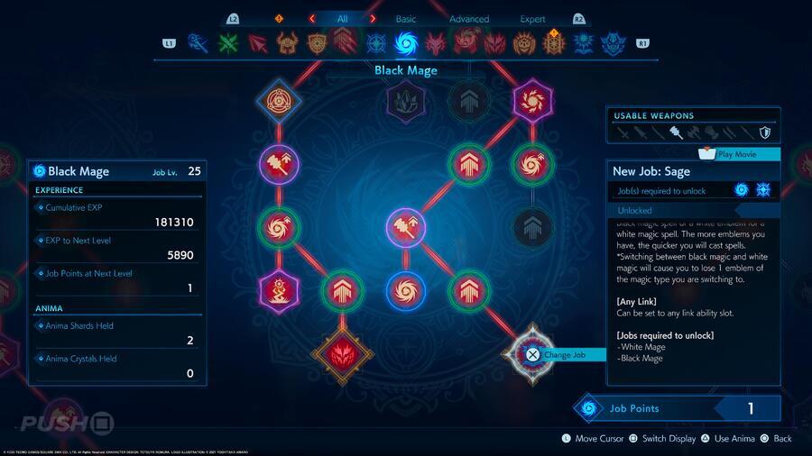 If you level up the Black Mage job you can eventually unlock Sage