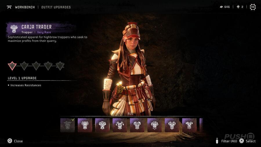 Horizon Forbidden West Outfits Armor Guide PS5 PS4 Carja Trader