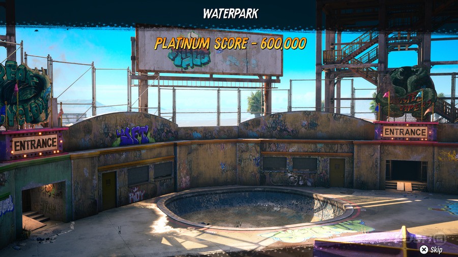 Tony Hawk's Pro Skater 3 + 4: Waterpark Walkthrough - All Park Goals and Collectibles 81
