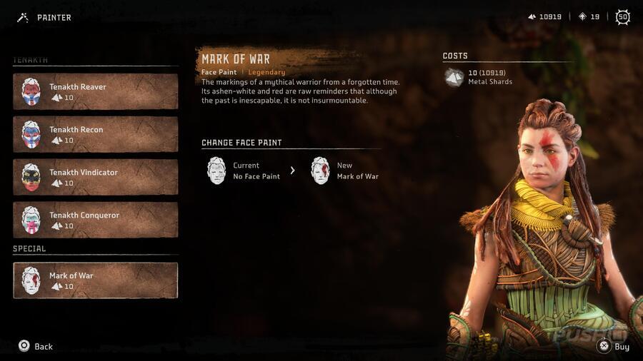 Horizon Forbidden West: All Face Paints and How to Use Them 30