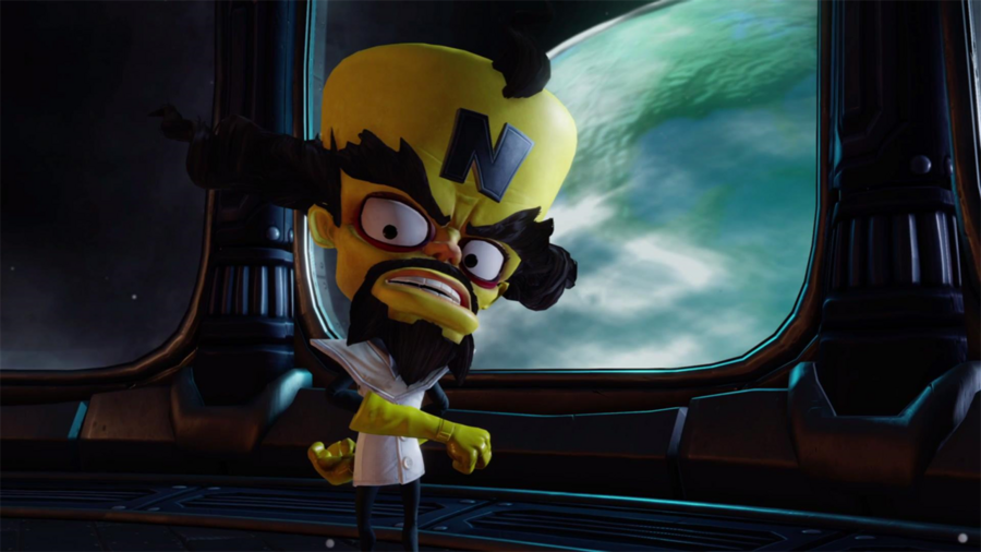 Which non-Naughty Dog Crash Bandicoot game sees the hero join forces with his arch enemy, Dr. Neo Cortex?