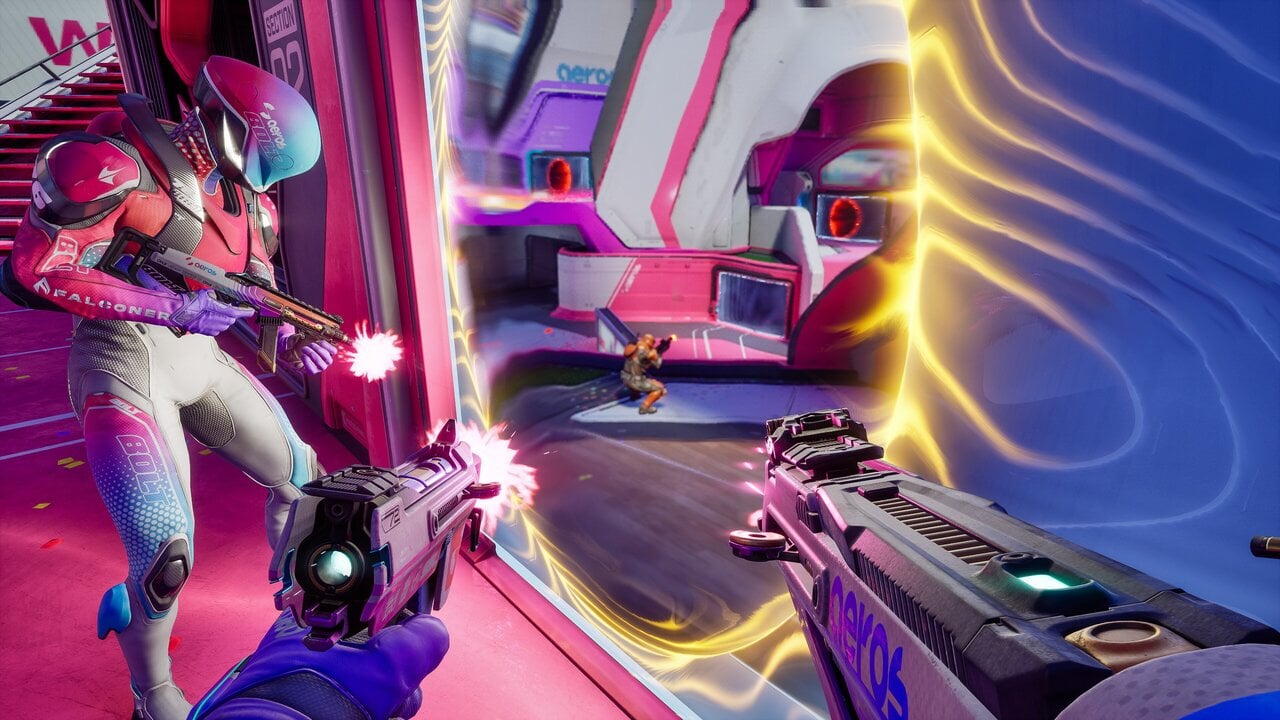 Las primeras imágenes de juego de Splitgate 2 destacan la nueva función de facciones