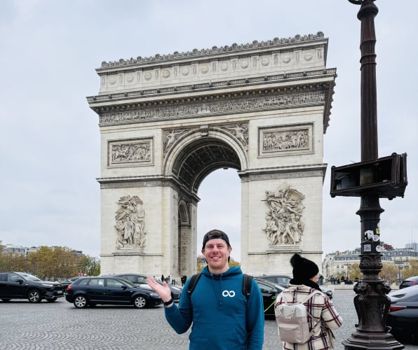 Our demo was conducted in the basement of the swanky Napoleon hotel, just a stone's throw away from the Arc de Triomphe