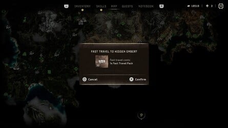 Horizon Forbidden West: Burning Shores: How to Get Back to the Main Map 4