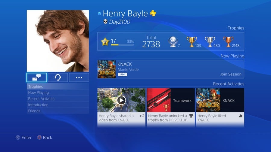 PlayStation 4 UI