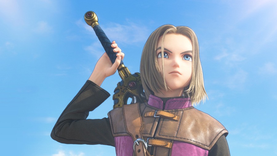 What weapon types can the hero wield in Dragon Quest XI?