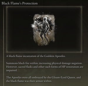 Elden Ring: Support Incantations - Black Flame's Protection