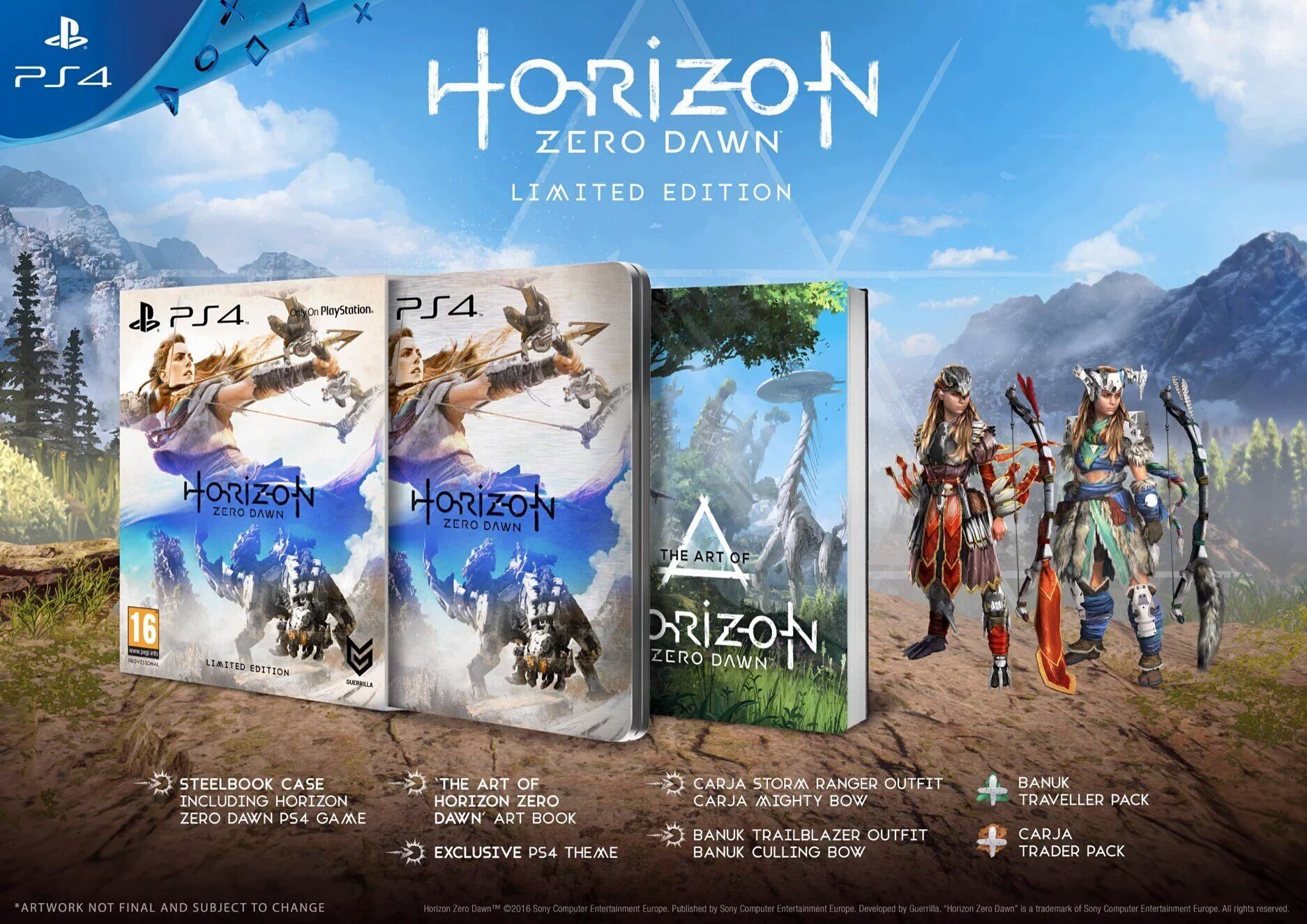 Ps4 Exclusive Horizon Zero Dawn S Box Art Is Predictably Beautiful Push Square
