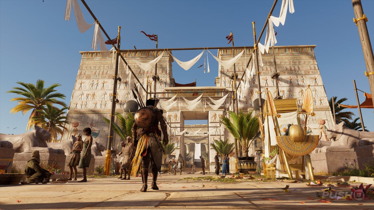 [ASSASSIN'S CREED ORIGINS] This game is great and beautiful but my god the  platinum is tedious, completing every location in the game on a map of that  size? Ridiculous. I've heard that the plats for Odyssey and Valhalla are  even worse but I can't quit