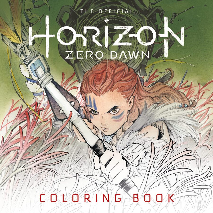 Horizon Zero Dawn Colouring Book Cover