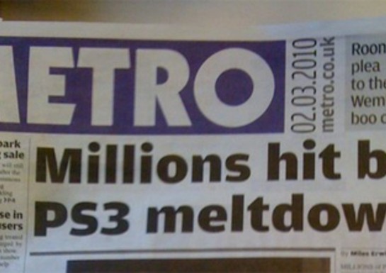 Ruh Roh: British Newspaper Metro Runs Frontpage On PS3 Errors