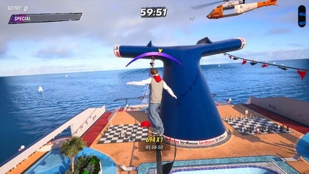 Tony Hawk's Pro Skater 3 + 4: Cruise Ship Walkthrough - All Park Goals and Collectibles 40