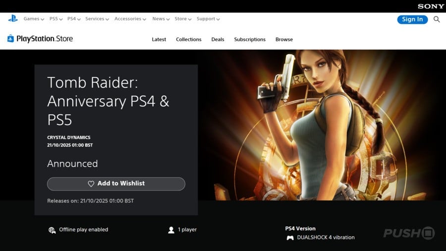 Tomb Raider: Anniversary Will Not Be Part of Next Week's PS Plus Update 5 Tomb Raider: Anniversary Will Not Be Included in Next Week's PS Plus Update 2