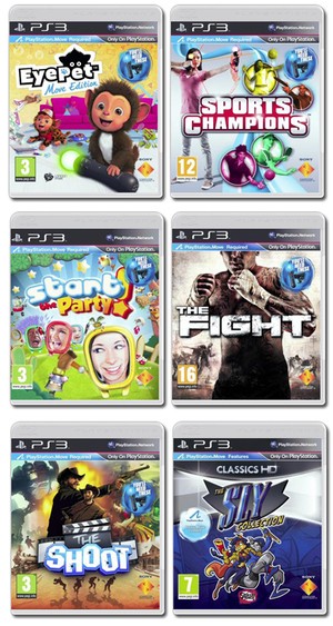 Here's Your First Batch Of PlayStation Move Boxart.