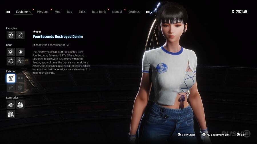 Stellar Blade "FourSeconds Destroyed Denim" Outfit