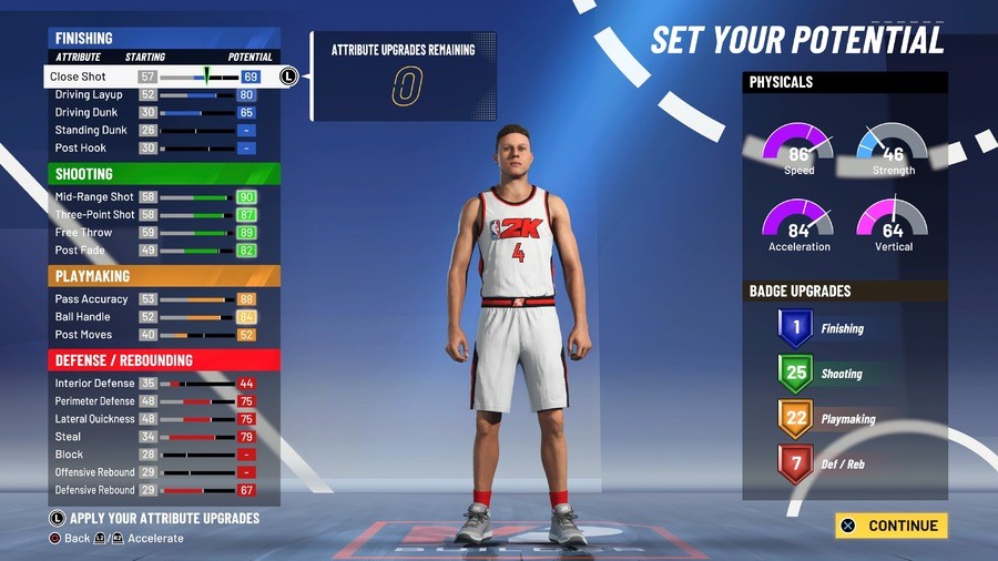 NBA 2K21 Best PS4 Shooting Guard Build Attributes