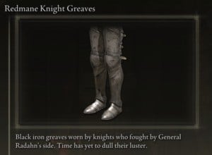 Elden Ring: All Full Armour Sets - Redmane Knight Set - Redmane Knight Greaves