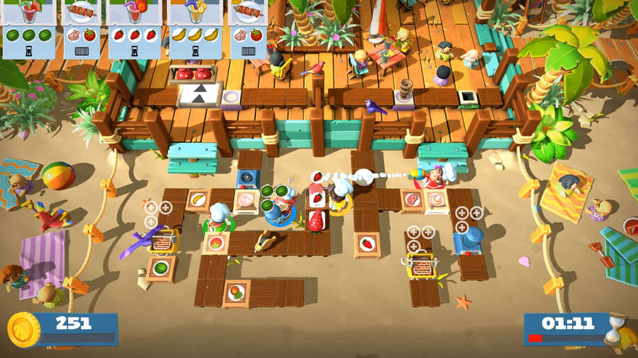 Overcooked 2: Surf 'n' Turf DLC PS4 PlayStation 4